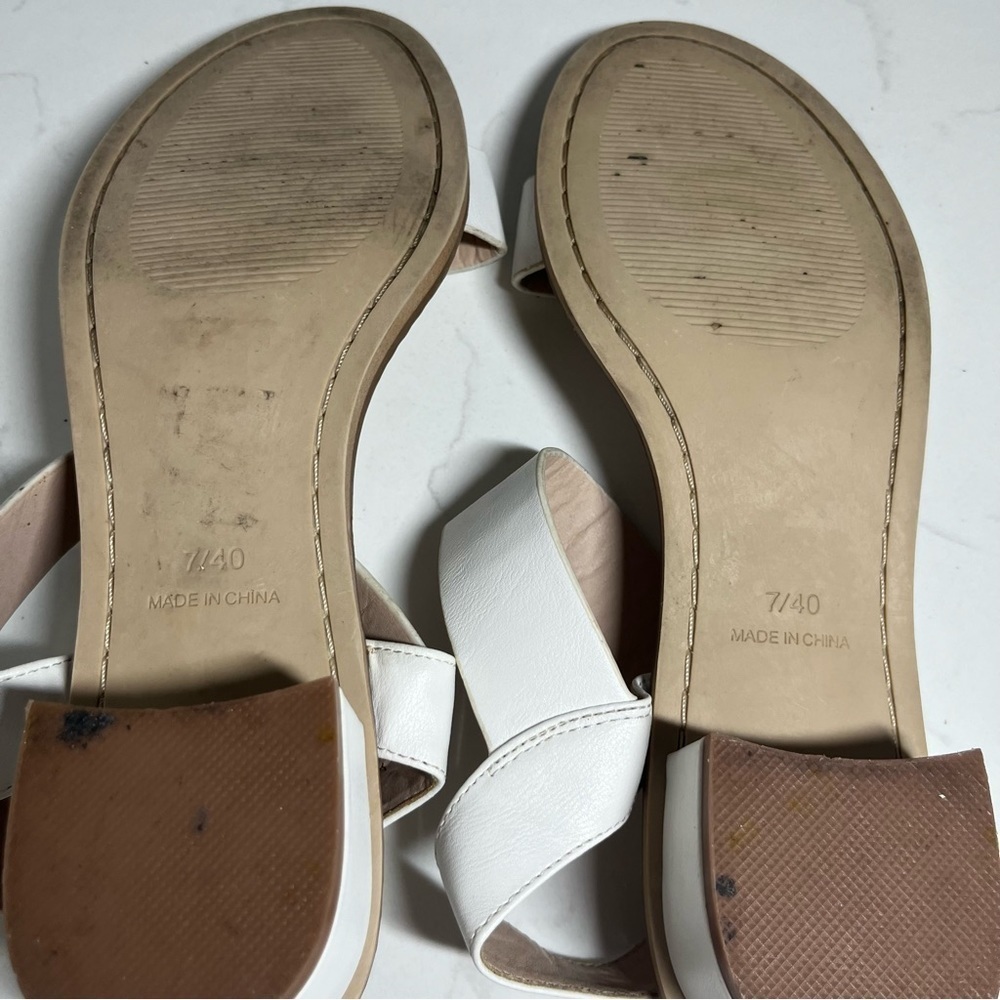 Topshop White Heartbreaker Two Part Heel Sandals 9 - Picture 13 of 13